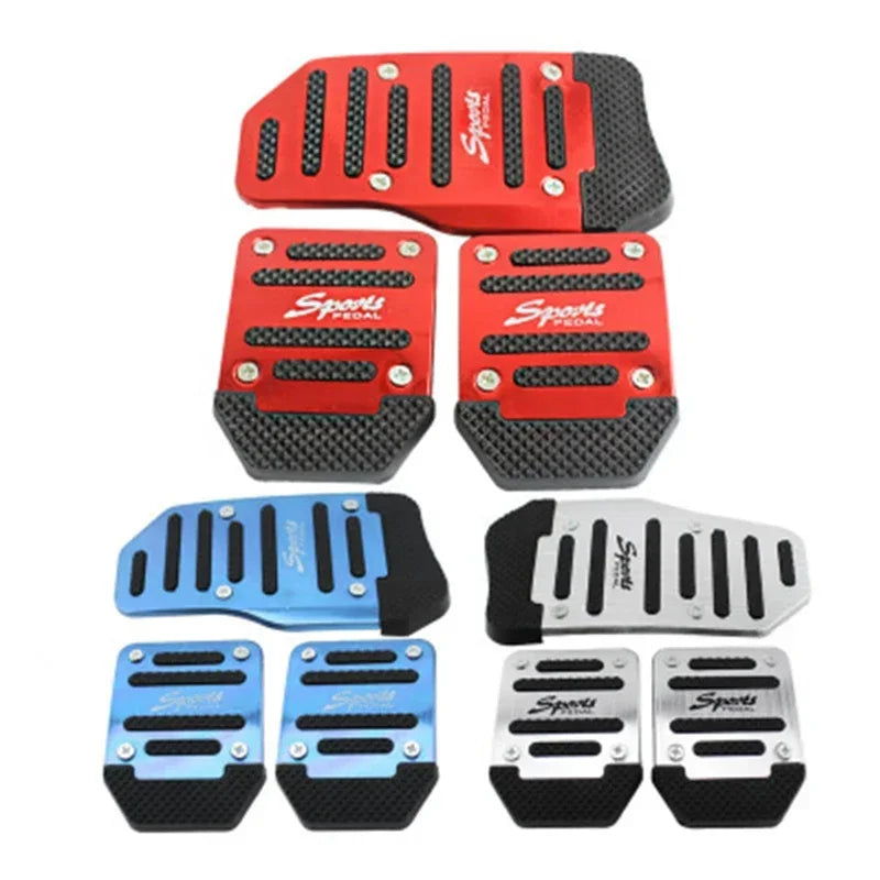 Universal Aluminium Car Pedal Cover Set – Non-Slip
