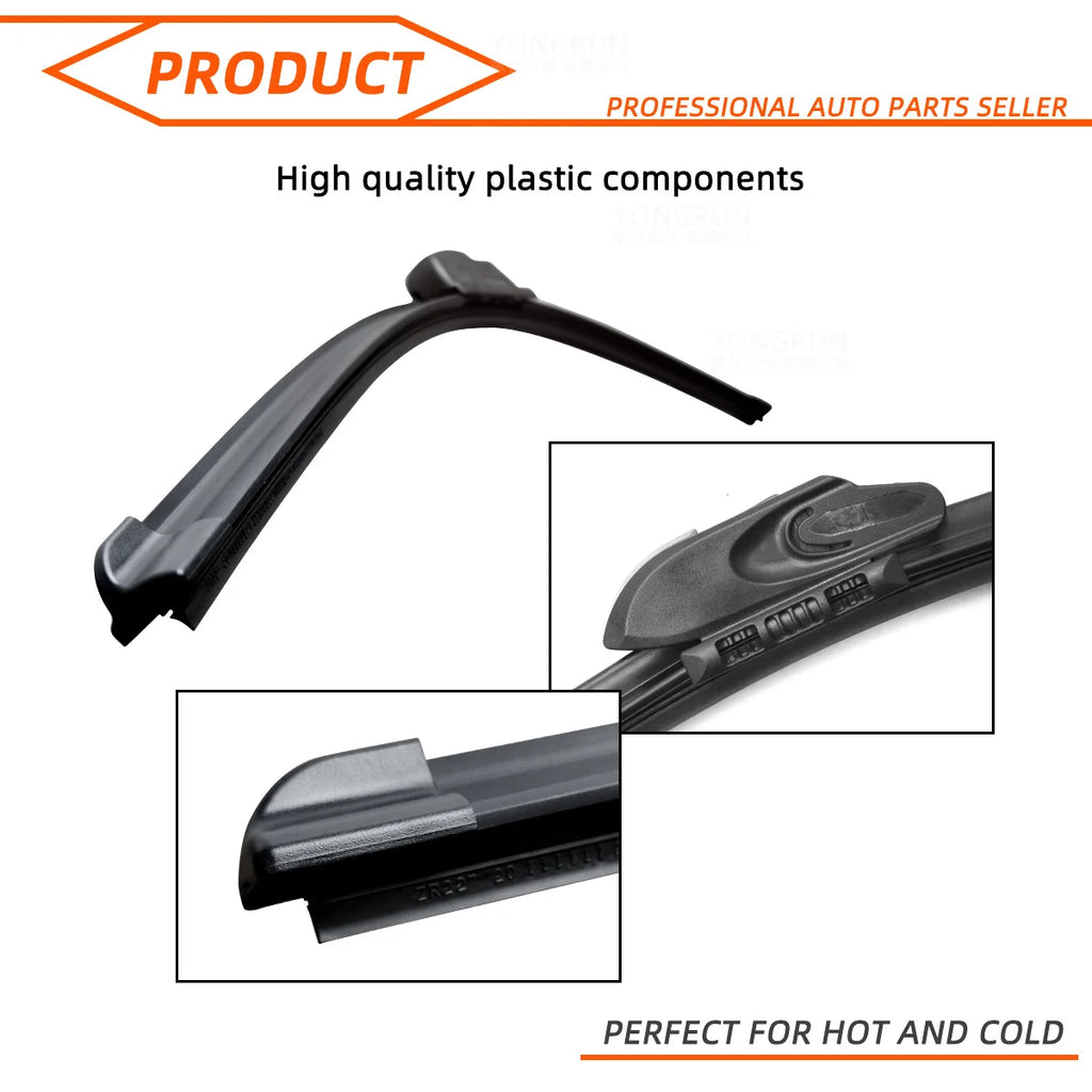 Universal J/U Hook Wiper Blades – 13" to 28" All Sizes