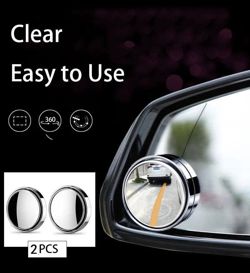 Blind Spot Mirrors – 360° Adjustable 2Pcs