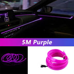 5M Car Interior LED Strip Ambient Light – 10 Colors