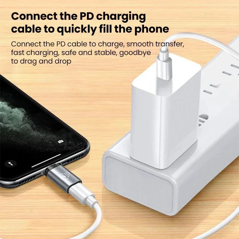 Lightning to USB-C Adapter – iPhone & Android