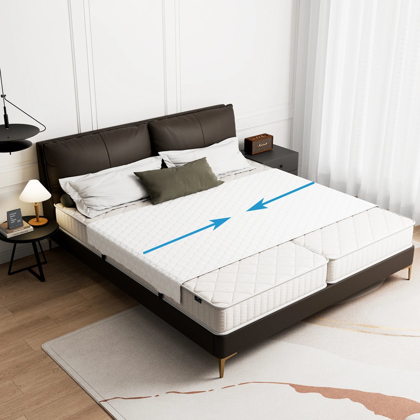 Bed Bridge Twin to King Converter Kit - Mattress Gap Filler 254x120cm - Deal Done