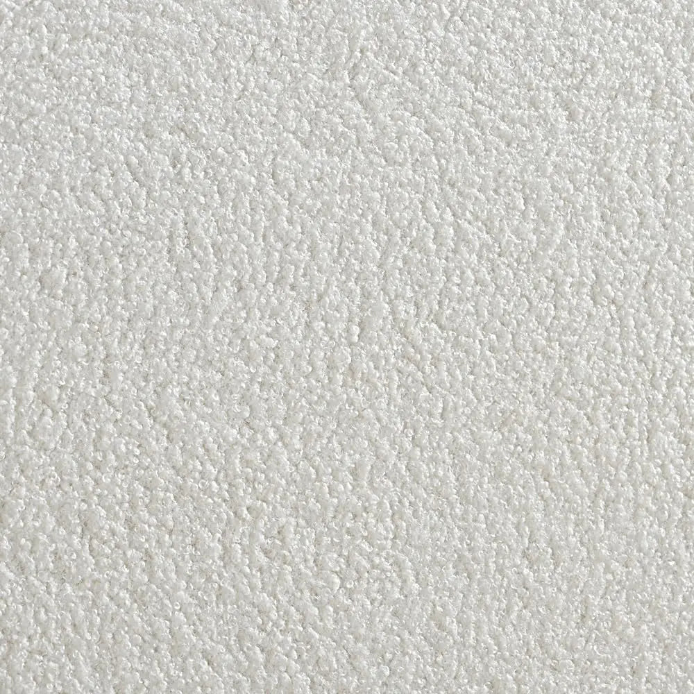 XMSJ Single Bed Frame White - Fabric Upholstered Platform with Headboard - Deal Done