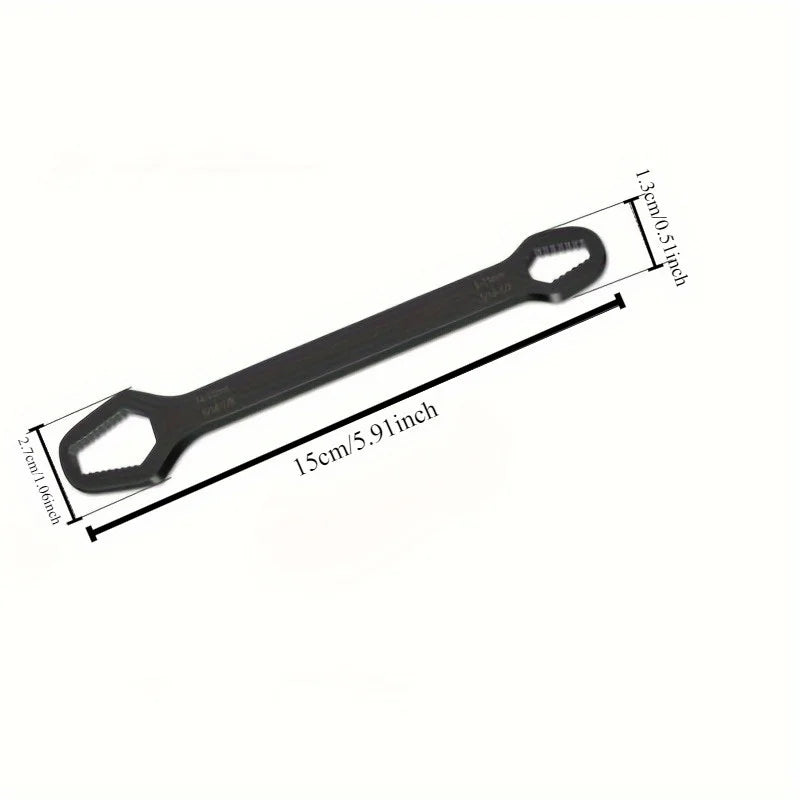 Universal Double-Ended Ratchet Wrench 3-17mm Adjustable