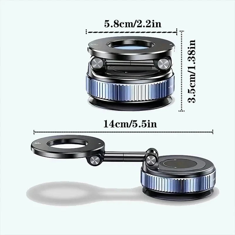 Magnetic Car Phone Holder – Foldable & Rotatable Mount