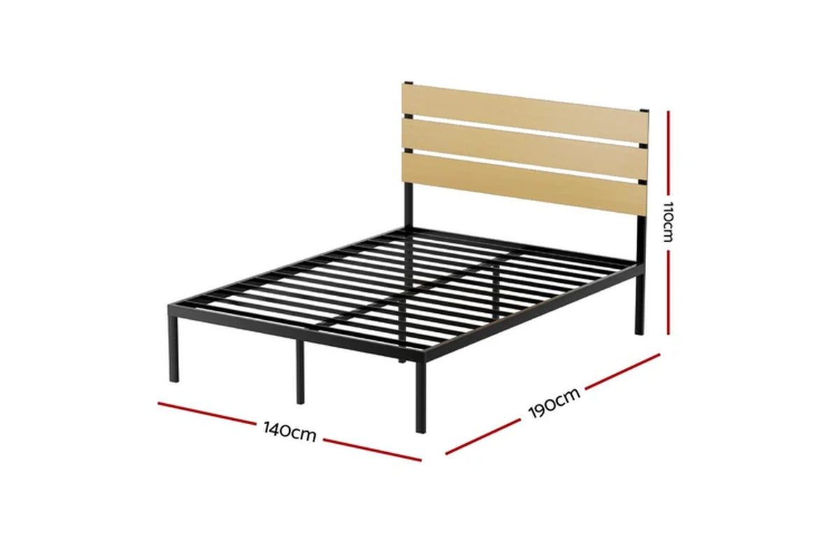 Bed Frame Double Size Metal Frame PAULA